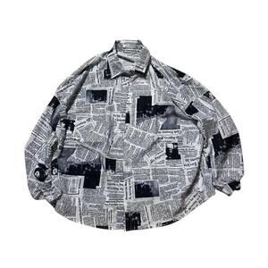 Hysteric Inspired Newspaper Button Up